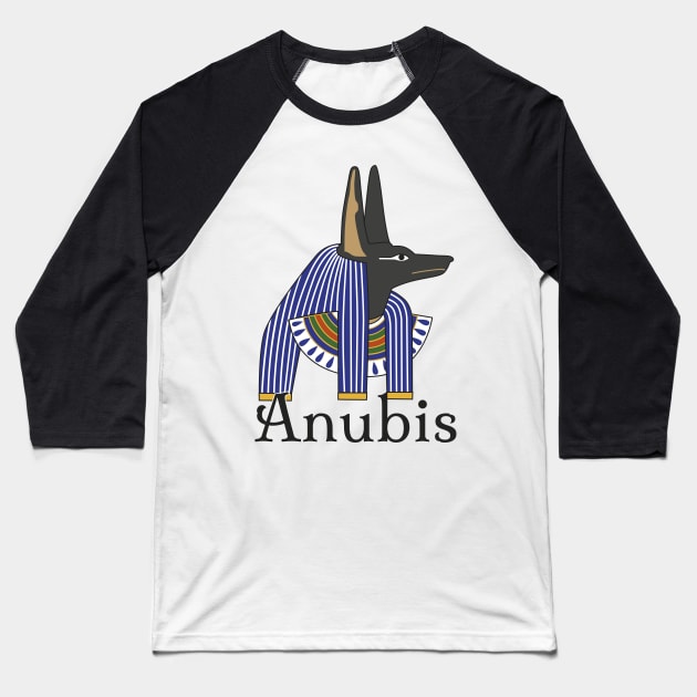 ANUBIS - Egyptian mythology Baseball T-Shirt by Tiro1Linea